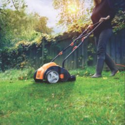 LawnMaster GV1333B Combo-01 33cm 1350W Grass Scarifier & Raker 240V