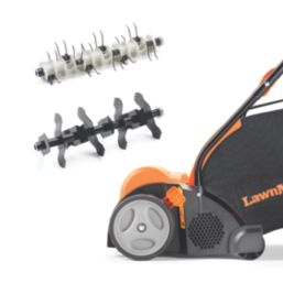 LawnMaster GV1333B Combo-01 33cm 1350W Grass Scarifier & Raker 240V