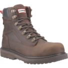 Hunter  Size 10  Brown Waterproof Steel Toe Cap Safety Boots
