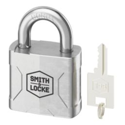 Smith & Locke  Steel  Water-Resistant   Padlock 55mm