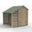 Forest 4Life 4' x 6' (Nominal) Apex Overlap Timber Shed with Lean-To