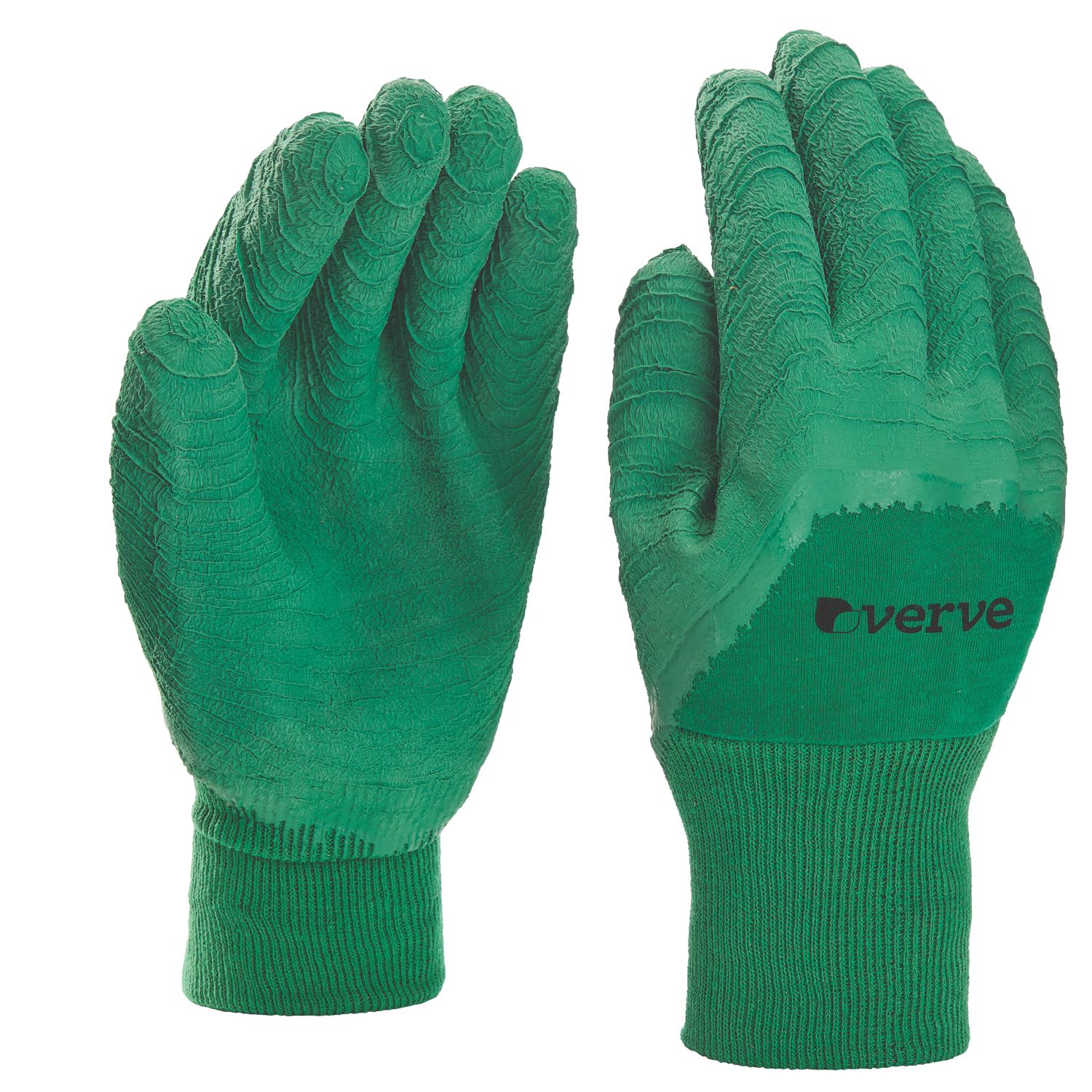 Verve Mixed Fibres Gardening Gloves Green Large (359HG)