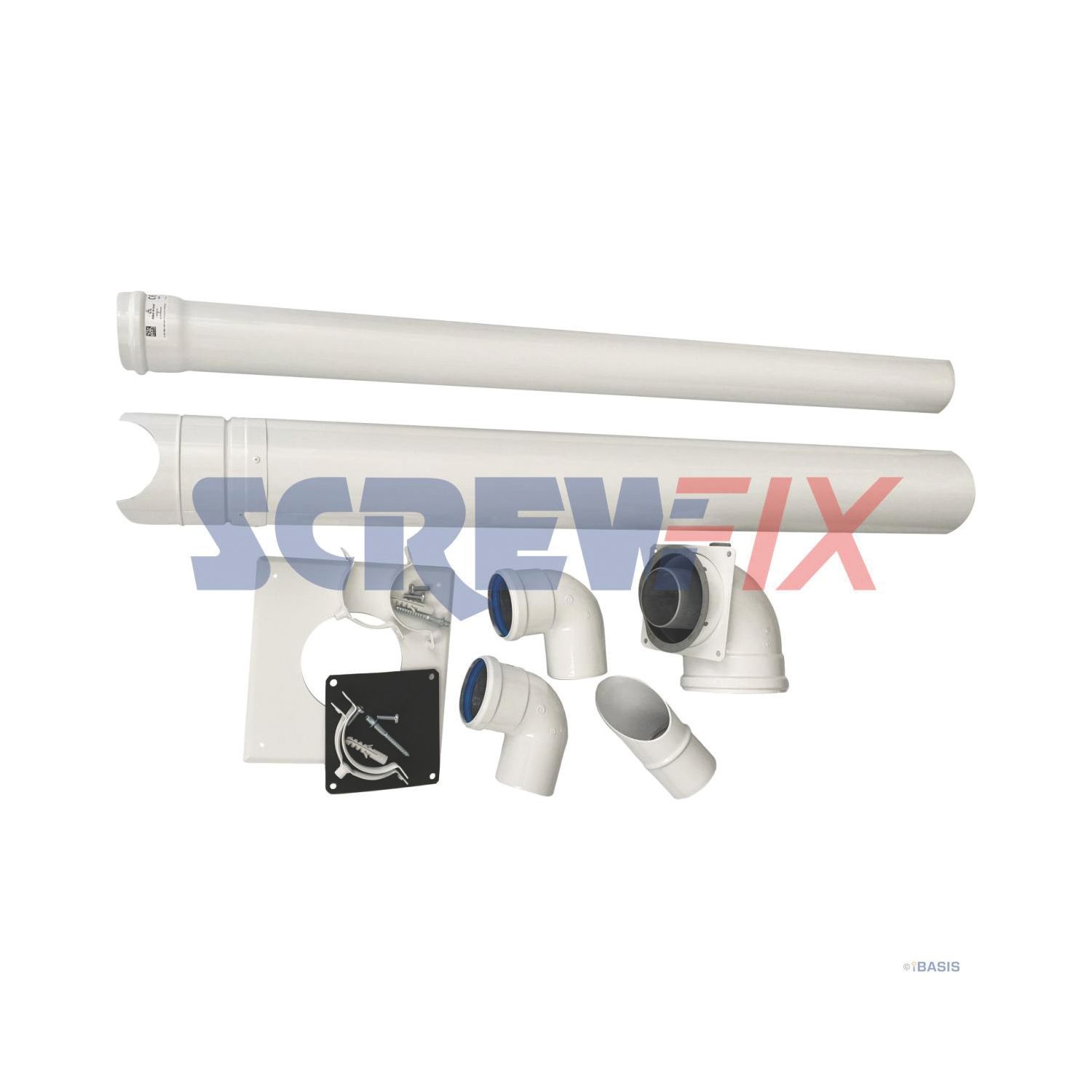 Baxi 5121371 PDK INC ELBOW - 70/110MM (359JC)