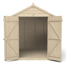Forest  7' x 7' (Nominal) Apex Overlap Timber Shed with Assembly