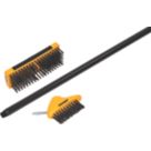 Roughneck  Paving & Patio Brush Set 3 Pieces