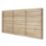 Forest  Single-Slatted  Fence Panels Natural Timber 6' x 3' Pack of 4