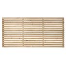 Forest  Single-Slatted  Fence Panels Natural Timber 6' x 3' Pack of 4