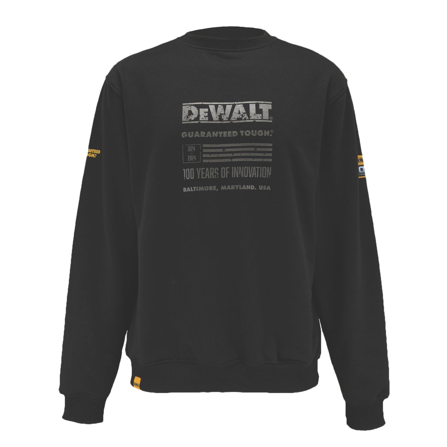 DEWALT 100 Year Graphic Sweatshirt Grey Large 42-44" Chest (359PA)