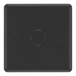 LAP  1-Gang 2-Way LED Dimmer Switch  Matt Black with Colour-Matched Inserts
