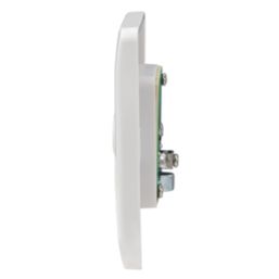Vimark Pro 1-Gang Isolated Coaxial TV Socket White