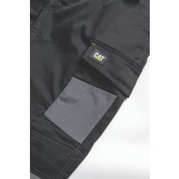 CAT Essentials Stretch Knee Pocket Trousers Black 38" W 32" L