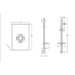 Triton Miniatures Black Gloss 9.5kW  Manual Electric Shower