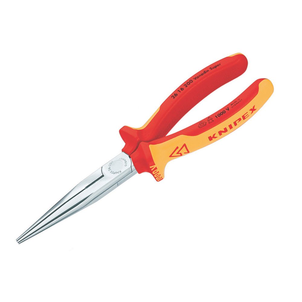 Reviews for KNIPEX 8 in. Angled Long Nose Pliers with Cutter