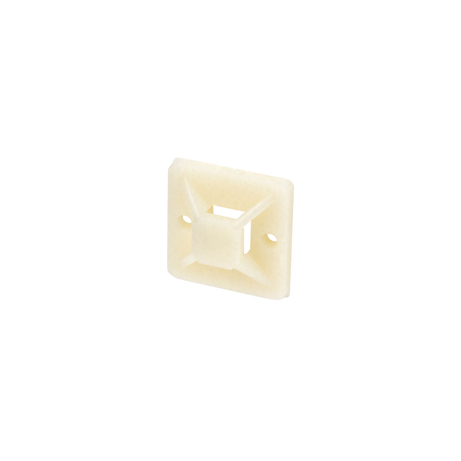 Essentials Cable Tie Bases Natural 20mm x 19mm 100 Pack (36085)