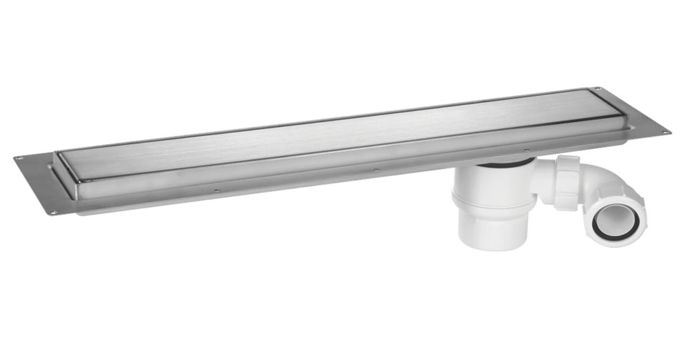 McAlpine CD600-B Channel Drain Brushed Stainless Steel 610mm x 150mm