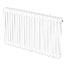 Flomasta 600mm x 1010mm 4366BTU White Horizontal 3 Column Radiator