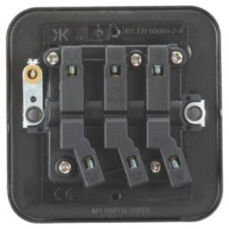 Knightsbridge  10A 1-Gang TP Metal Clad Fan Isolator Switch