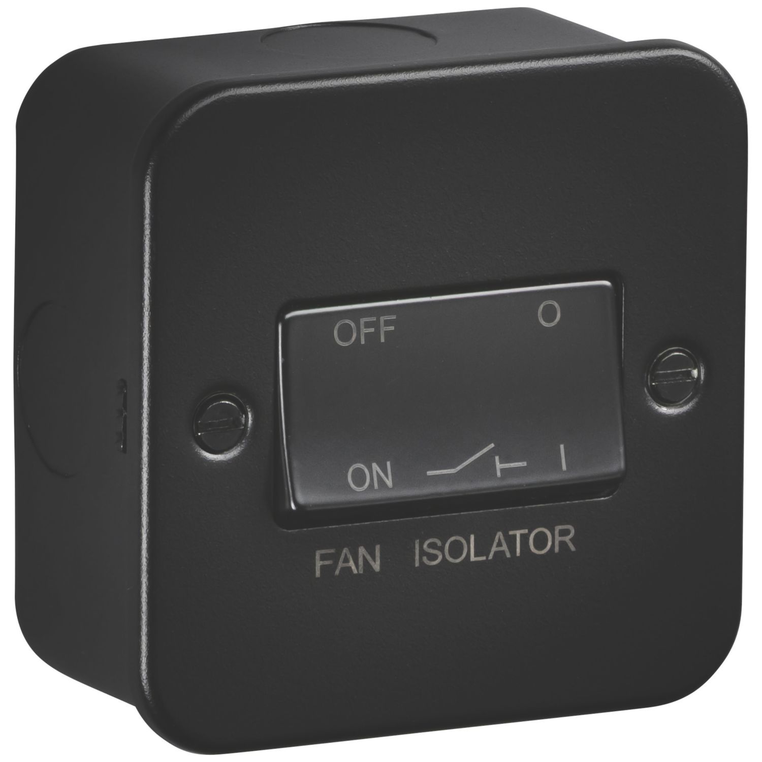 Knightsbridge 10A 1-Gang TP Metal Clad Fan Isolator Switch (360AM)