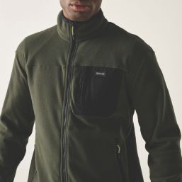 Regatta Frankie Full Zip Fleece Dark Khaki Medium 44.8" Chest