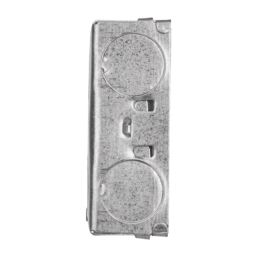 Tower  2-Gang Galvanised Steel  Knockout Back Box 25mm