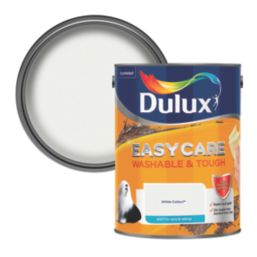 Dulux EasyCare Washable & Tough 5Ltr White Cotton Matt Emulsion  Paint