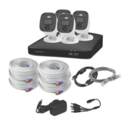 Swann SWDVK-8468042KMQB-EU 1TB 8-Channel 2K Wired Security System & 4 x 2K Indoor & Outdoor Cameras