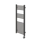 Flomasta 1000mm x 400mm 853BTU Black Flat Electric Towel Radiator