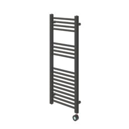 Flomasta 1000mm x 400mm 853BTU Black Flat Electric Towel Radiator