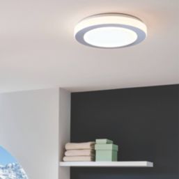 Eglo Carpi LED Bathroom Ceiling Light White / Chrome 7.3W 2220lm