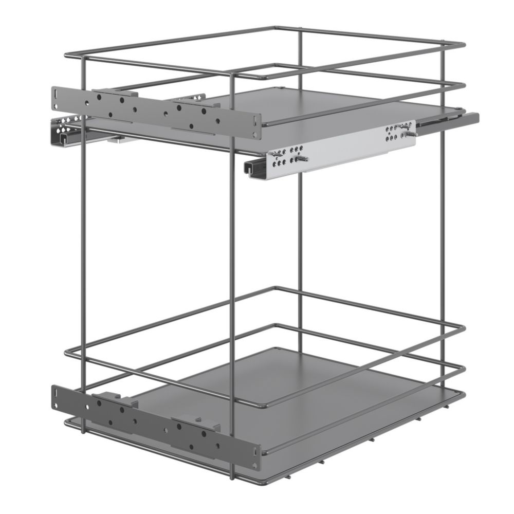 Essentials Anthracite Pull-Out Storage 400mm - Screwfix