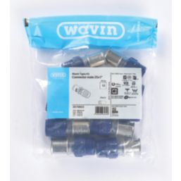 Wavin Tigris K5 Multi-Layer Composite Press-Fit Adapting Male Couplers 1" x 25mm 10 Pack