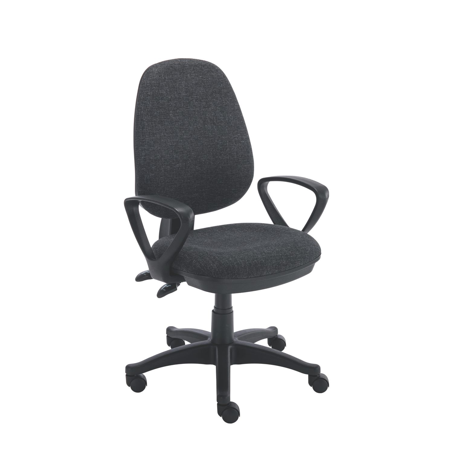 TC Group Versi Medium Back Operator Chair with Arms Charcoal (360TT)