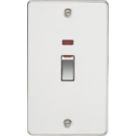 Knightsbridge  45A 2-Gang DP Control Switch Polished Chrome with LED