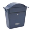 Burg-Wachter Classic Post Box Blue Powder-Coated