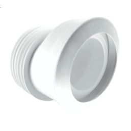 McAlpine MACFIT Rigid 20mm Offset WC Pan Connector White 130mm