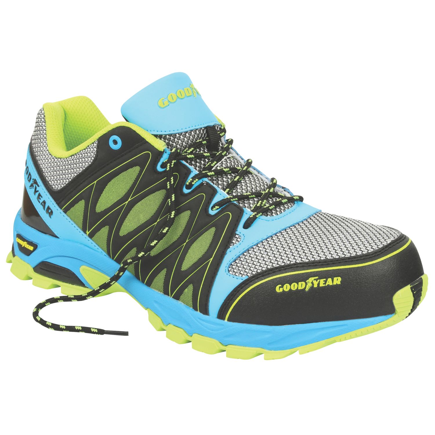 Goodyear GYSHU1503 Size 10 Black/Blue Safety Trainers (3610R)