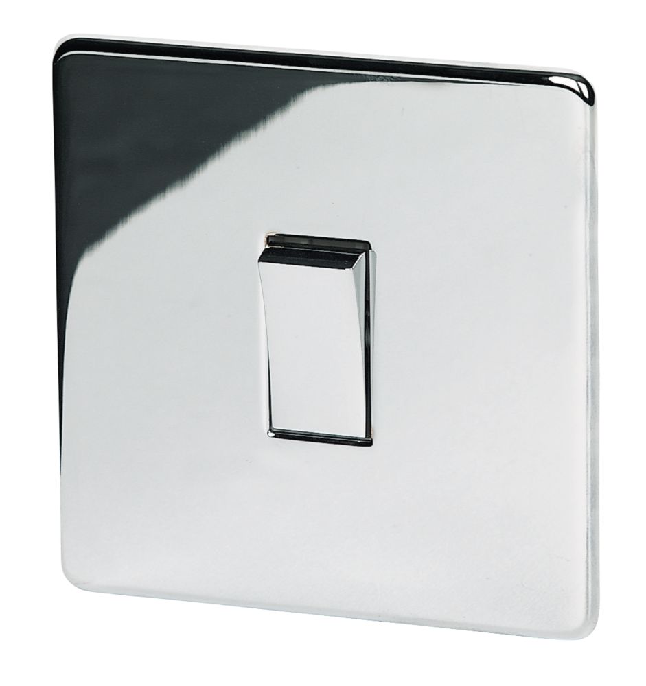 Crabtree Platinum 10AX 1-Gang Intermediate Switch Polished Chrome