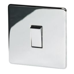 Crabtree Platinum 10AX 1-Gang Intermediate Switch Polished Chrome