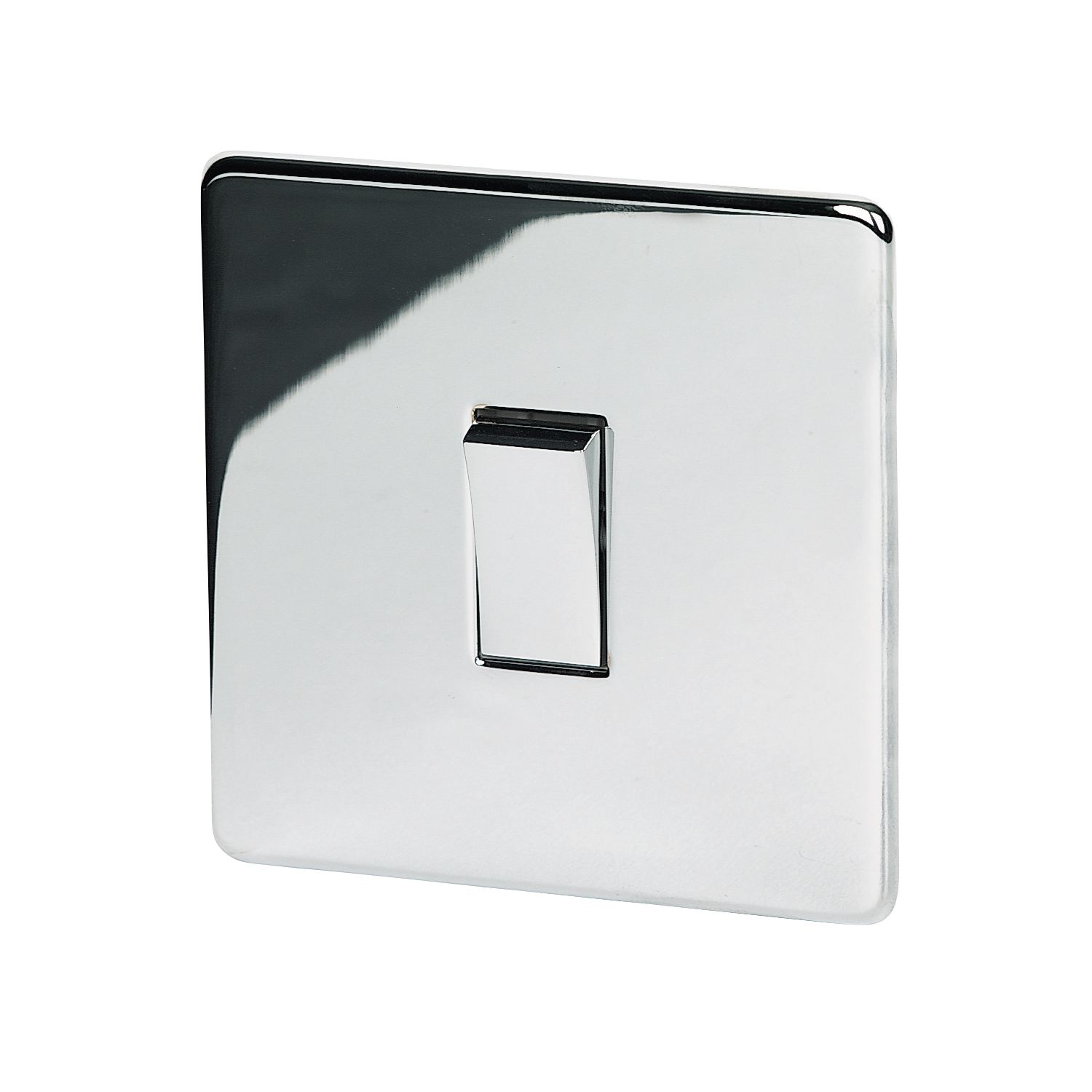 Crabtree Platinum 10AX 1-Gang Intermediate Switch Polished Chrome (36129)
