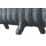 Arroll 470mm x 1074mm 3992BTU Pewter Cast Iron 3 Column Radiator