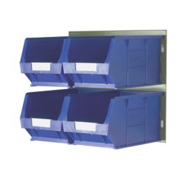 Barton TC4 4 PC Single-Sided Storage Bin Kit 457mm x 300mm
