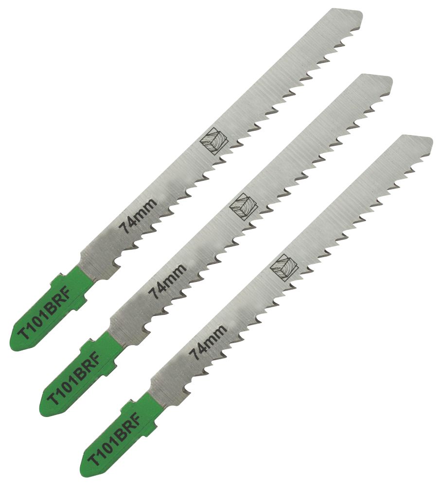 T101BRF Laminate Jigsaw Blades 100mm 3 Pack