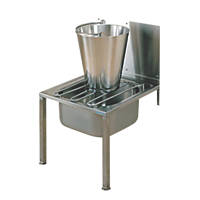 Franke  1 Bowl Stainless Steel Floor-Standing Bucket Sink w/Splashback 500 x 517mm
