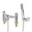 Swirl Ola Deck-Mounted  Bath/Shower Mixer Chrome