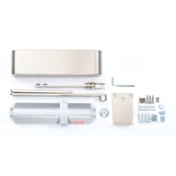 Rutland TS.5204 Fire Rated Overhead Door Closer Satin Nickel