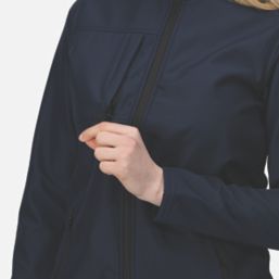 Regatta Octagon Womens Softshell Jacket Navy/Seal Grey Size 10
