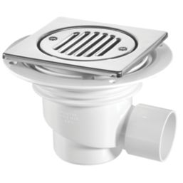 McAlpine TSG1T6SS Trapped Gully Polished Stainless Steel 75mm Water Seal