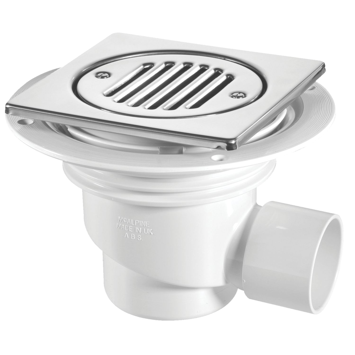 McAlpine TSG1T6SS Trapped Gully Polished Stainless Steel 75mm Water Seal (361JJ)
