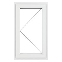 Crystal  Left-Hand Opening Clear Triple-Glazed Casement White uPVC Window 610mm x 965mm