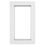 Crystal  Left-Hand Opening Clear Triple-Glazed Casement White uPVC Window 610mm x 965mm